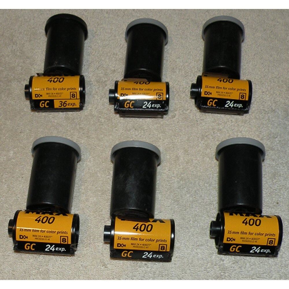 Lot 7 Rolls Kodak Max 400 Speed 35mm Color Print Film 192 Total Exposures